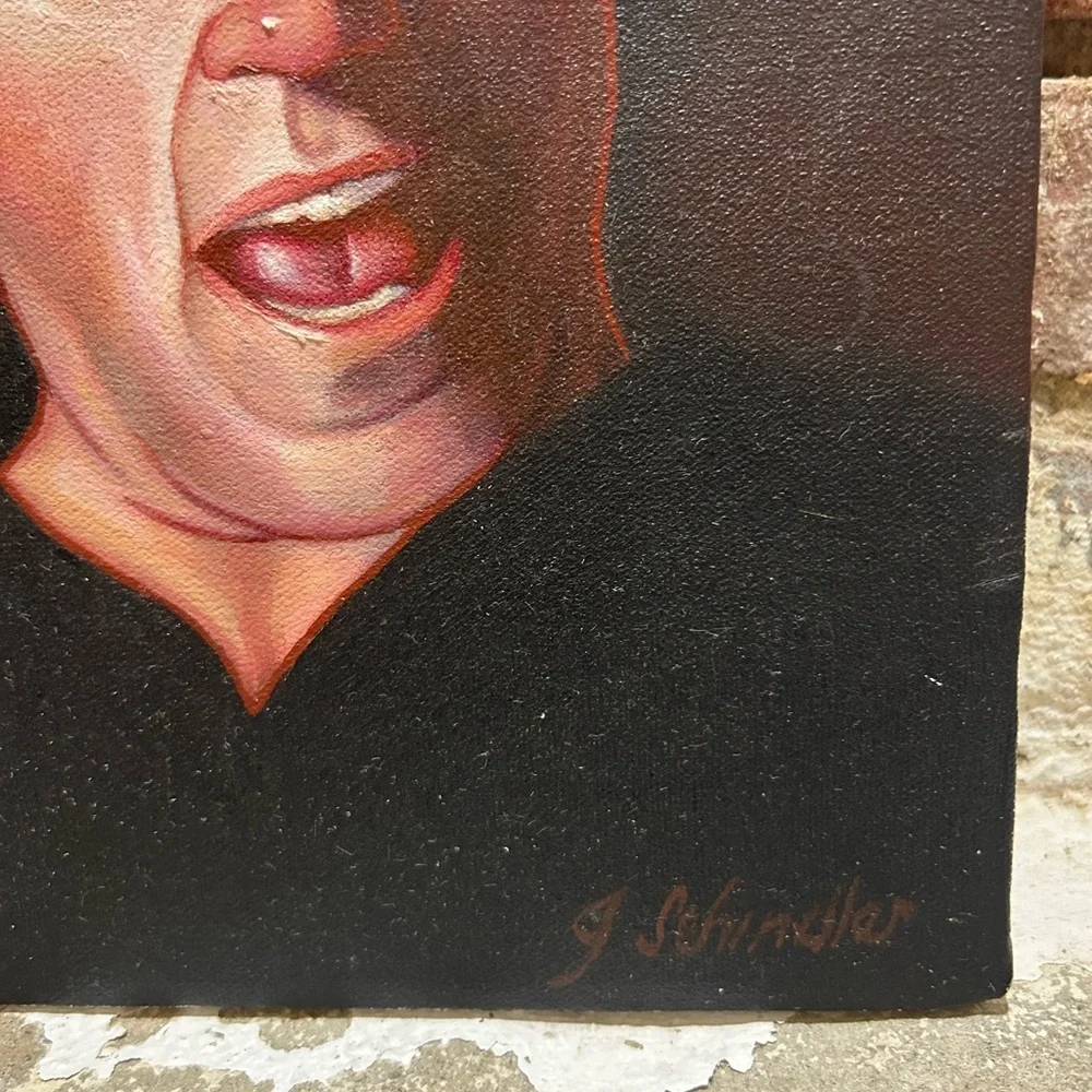 Vintage oil painting titled Head of a Man ll, Head of an Actor. - Picture 4 of 9